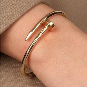 NEW stainless steel Nail cuff bangle bracelet